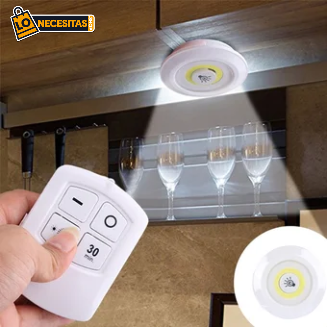 Luz LED con Control Remoto X3