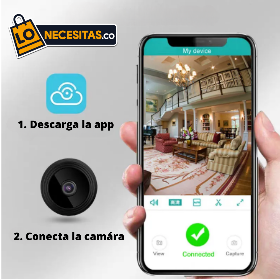 Mini Cámara de Seguridad Inalámbrica Wifi