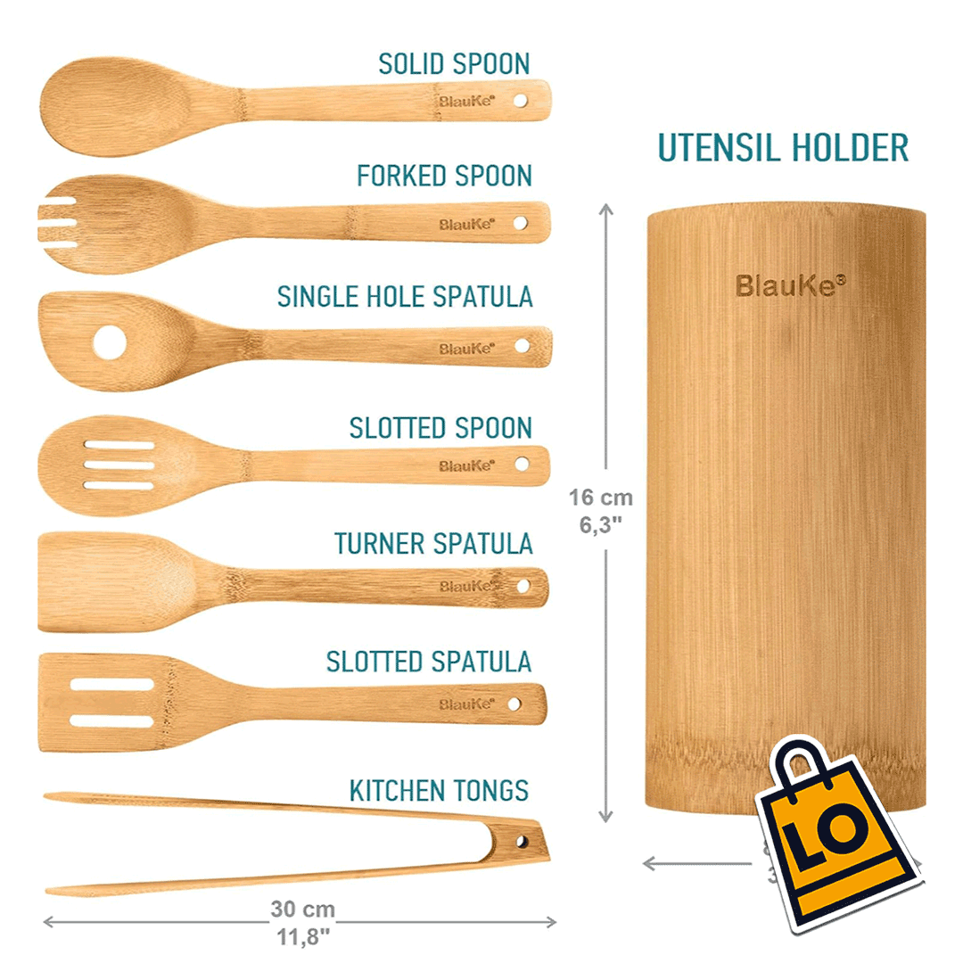 EcoChef® SET DE UTENSILIOS DE BAMBOO