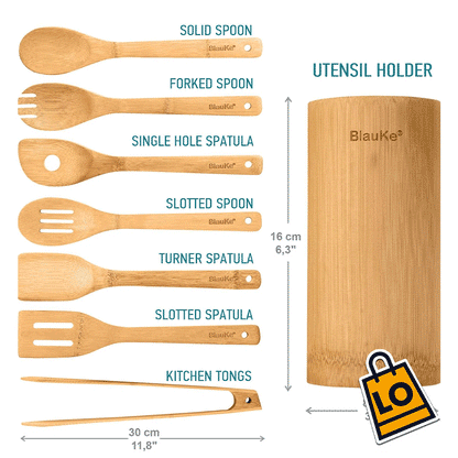 EcoChef® SET DE UTENSILIOS DE BAMBOO