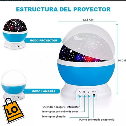 Lámpara proyector de estrellas