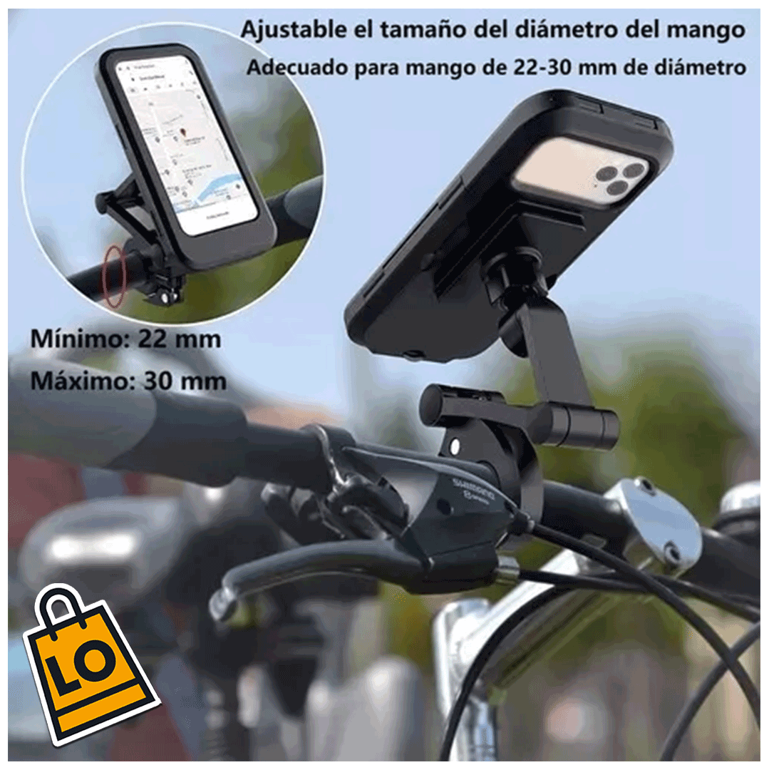 CelluBike® SOPORTE CELULAR PARA BICICLETA Y MOTO