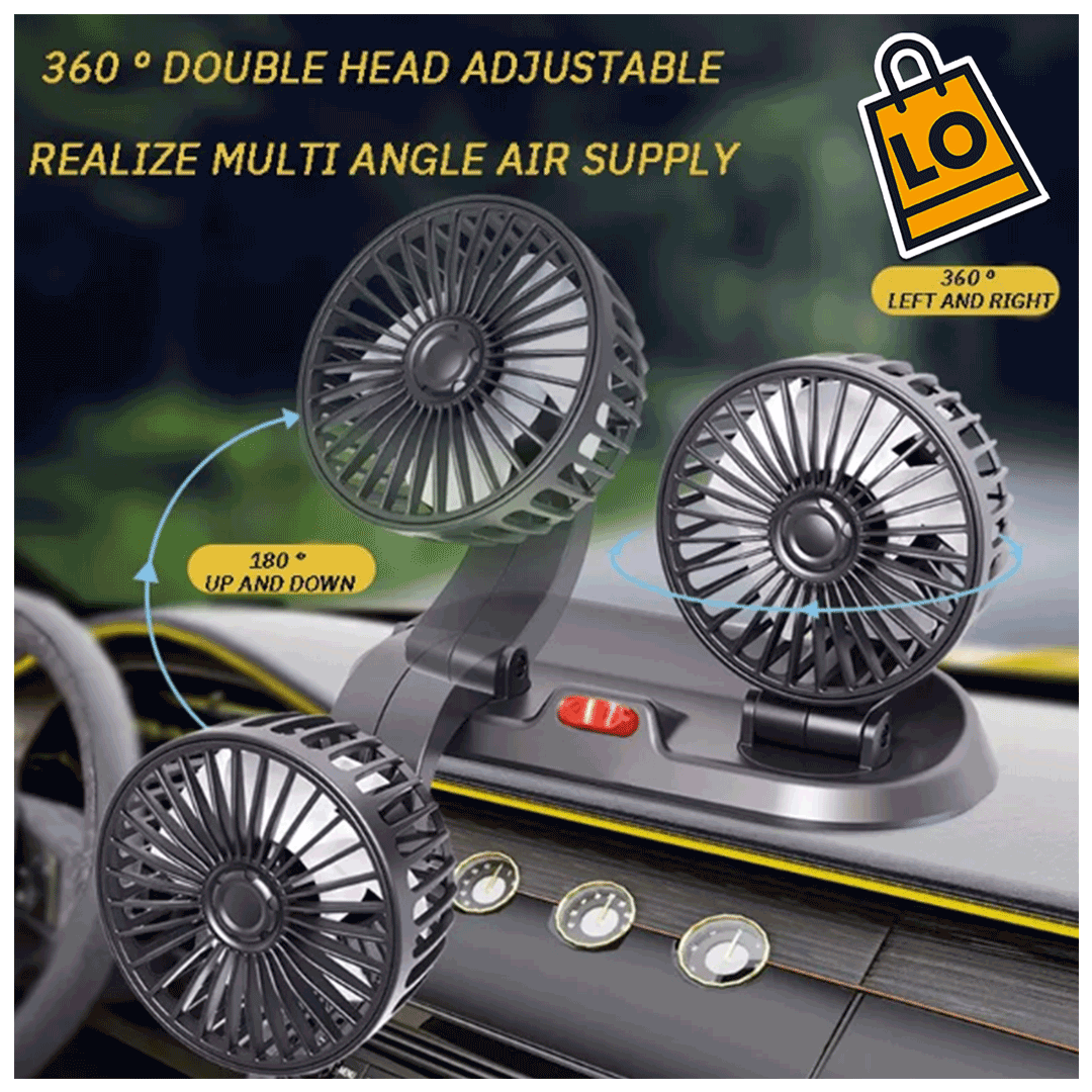 AYAROMA® Ventilador de coche de 12 V