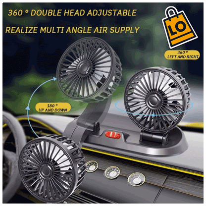 AYAROMA® Ventilador de coche de 12 V