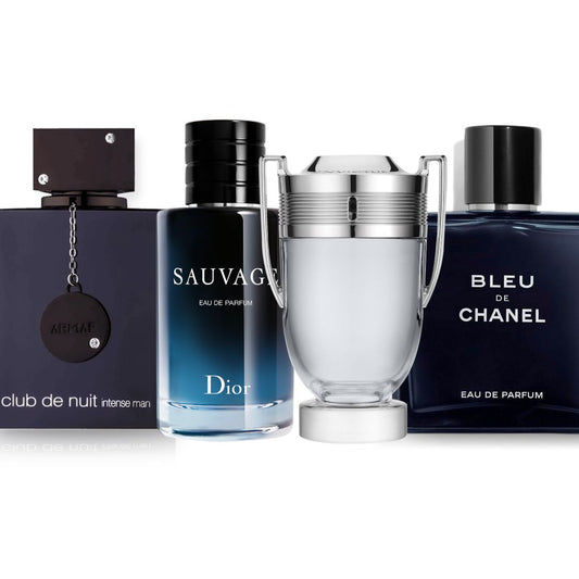 Promo PAGA 2 LLEVA 4 PERFUMES: Club de Nuit 105 ML + Dior Sauvage 100 ML + Invictus Paco Rabanne 100 ML + Bleu de Chanel 100 ML