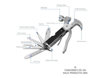 ToolFusion® / Martillo multifuncional de acero