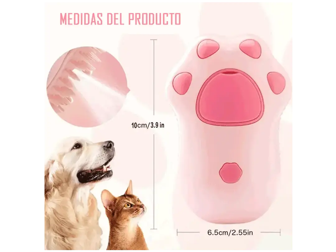 PetGleam® / CEPILLO HUMIDIFICADOR PARA MASCOTA