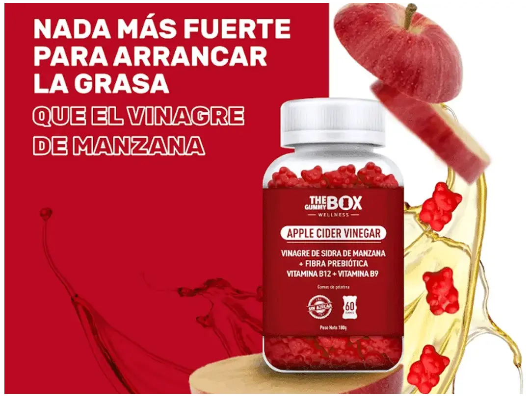 SlimmyGummies® / Gomitas vinagre de manzana x 60 unidades